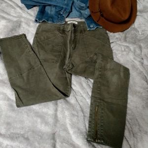 Madewell army green pants